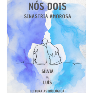 Mapa de sinastria para análise de compatibilidade amorosa